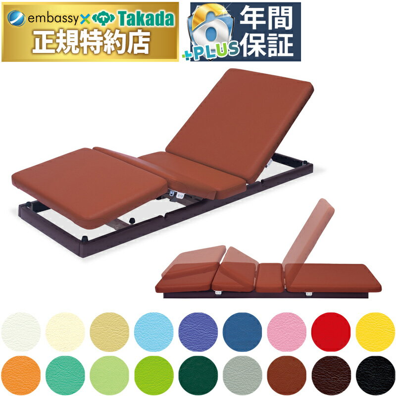 【ポイント6倍】高田ベッド ロウライナーII リラクゼーション ベッド リクライニング機能 サウナ スパ 低床 マッサージベッド ガスシリンダー式 背上げ 脚上げ 角度調節 国産 TB-1687