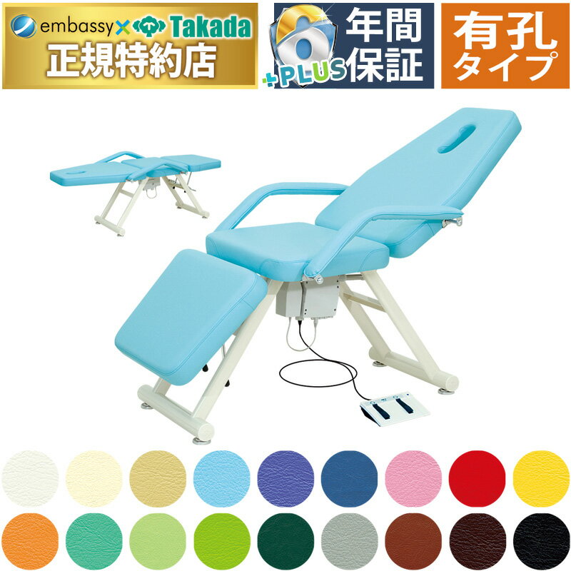 【ポイント6倍】高田ベッド 有孔アリーナ 電動角度調整対応マッサージベッド 整体ベッド 電動昇降式 電..