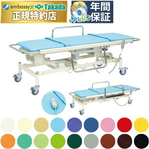 【ポイント6倍】高田ベッド 電動ストレッチャー100 電動昇降ストレッチャー 電動昇降 ワイヤレス 充電式 ロック式キャスター付き 高さ調節 ベッドガード 医療用 施設 病院 救急 輪送台 搬送台 移送 搬送 移乗 介護 国産 TB-793