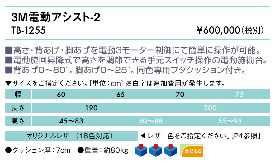 【ポイント6倍】高田ベッド 3M電動アシスト－2 電動マッサージベッド 背上げ 脚あ...