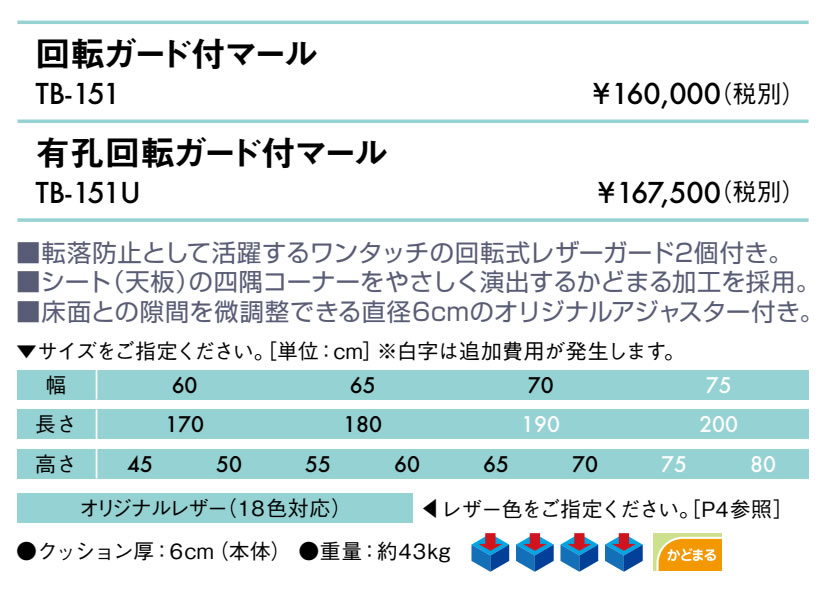【ポイント6倍】高田ベッド 無孔回転ガード付マール マッサージベッド ガード付き ...