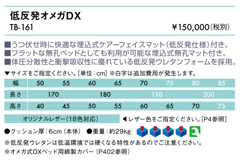 【ポイント6倍】高田ベッド 低反発オメガDX マッサージベッド 埋めこみ式クッショ...