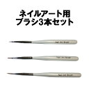 【月間優良ショップ受賞】ネイルアート用　Nail Art Brushセット【3種類セット】【あす楽】【パーツ】