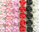 【月間優良ショップ受賞】クレイフラワーバラ1P 16mm(葉アリ)【パーツ】