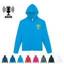 放送部/名入れドライジップパーカー お名前入り オリジナル セミオーダーメイド ロングスリーブ チームTシャツ クラブTシャツ サークル ニュース アナウンス アナウンサー100 紫外線防止 吸水速乾 スポーツウェア フィットネスウェア(4)