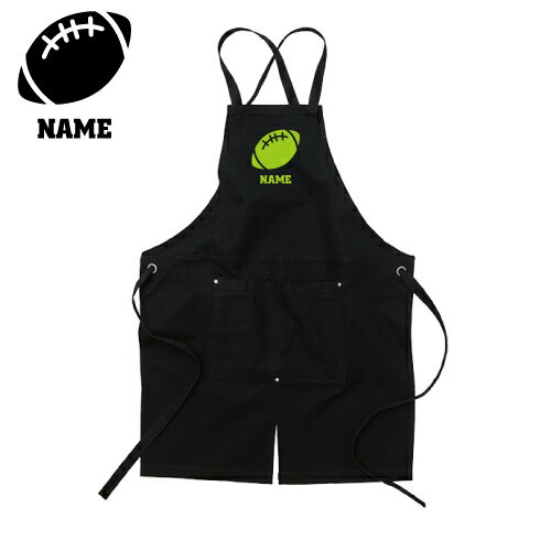 Gingham Aprons - アメフトボール 名入れエプロン ウォッシュキャンバス ツイルエプロン クロスタイプ ワークエプロン デニム インディゴ キャメル ブラック ナチュラル カフェエプロン 飲食店 喫茶店 作業用 母の日ギフト 店舗スタッフ