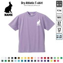 うさぎ/名入れドライTシャツ お名前入り 練習着 レデ