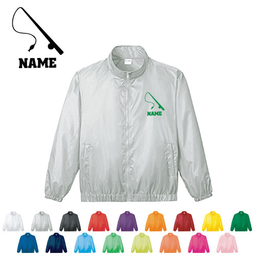 釣り3 名入れイベントブルゾン スタッフジャンパー 防寒着 ブルゾン アウター フィッシング　ルアー　海　川