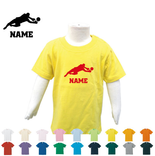 T-Shirts （Short Sleeve） - サッカー3 名入れTシャツ ベビー服 キッズ服 お名前 子供服 キッズウェア こども服 幼稚園 保育園 小学校 夏服 団体　スポーツ　人気 半袖 半袖Tシャツ Tシャツ