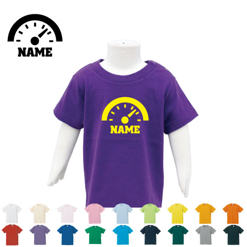 部品　メーター 名入れTシャツ ベビー服 キッズ服 お名前 子供服 キッズウェア こども服 幼稚園 保育園 小学校 夏服 乗り物　車　カスタム　趣味 半袖 半袖Tシャツ Tシャツ