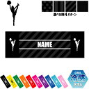 「チアガール1」名入れ冷感タオル 冷却タオル クールタオル ストライプ ドット 水玉 柄タオル ポリエステル ネックタオル クール 清涼 首ケア 暑さ対策 熱中...