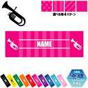 「チューバ」名入れ冷感タオル 冷却タオル クールタオル ストライプ ドット 水玉 ネックタオル クール 清涼 熱中症対策 スポーツタオル 吹奏楽 楽器 バンド ...