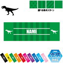 ティラノサウルス3 名入れ冷感タオル 冷却タオル クールタオル ストライプ ドット 水玉 柄タオル ポリエステル ネックタオル クール 清涼 首ケア 暑さ対策 ...
