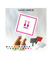 「ジュエリーショップ1」名入れ手鏡 コンパクトミラー メイク道具 携帯ミラー ハンドミラー スクエア シンプル 可愛い コスメ 美容 ミラー 鏡 角型 アクセサ...