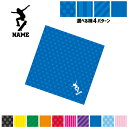 「オーリー」名入れマルチクロス メガネ拭き 液晶拭き スマホ拭き PC OA ミニタペストリー 敷き物【SPMC】 部活 スポーツ お名前 スケーター SK8 ...