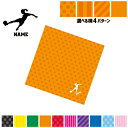 「女子サッカー1」名入れマルチクロス メガネ拭き 液晶拭き スマホ拭き PC OA ミニタペストリー 敷き物【SPMC】 部活 スポーツ お名前 サッカー フリ...