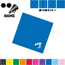 チアガール4 名入れマルチクロス メガネ拭き 液晶拭き スマホ拭き PC OA ミニタペストリー 敷き物【SPMC】チア ポンポン 応援 メガホン