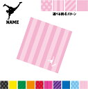 ダンサー2 名入れマルチクロス メガネ拭き 液晶拭き スマホ拭き PC OA ミニタペストリー 敷き物【SPMC】ダンス 踊り ヒップホップ