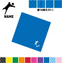 バレーボール2 名入れマルチクロス メガネ拭き 液晶拭き スマホ拭き PC OA ミニタペストリー 敷き物【SPMC】バレー ネット 団体