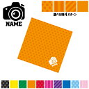 「写真部2」名入れマルチクロス メガネ拭き 液晶拭き スマホ拭き PC OA ミニタペストリー 敷き物【SPMC】 一眼レフ カメラ