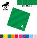 アロサウルス 名入れマルチクロス メガネ拭き 液晶拭き スマホ拭き PC OA ミニタペストリー 敷き物【SPMC】恐竜 化石 肉食 草食 雑食 海 陸