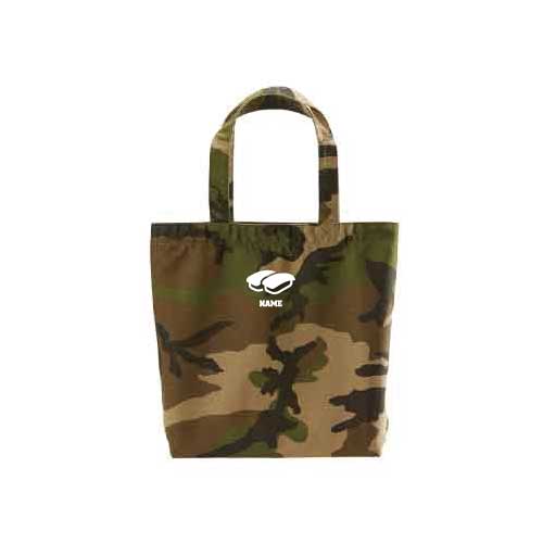 お寿司 迷彩トートバッグMサイズ カモフラージュ ミリタリー 迷彩 カモフラ アーミー 手提げトート 手提げカバン かばん 大人女子 大容量 A4サイズ収納 sushi、大トロ、中トロ、軍艦、わさび