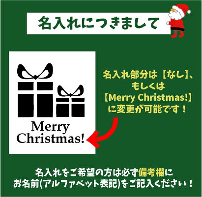 名入れTシャツ「プレゼント1」/ベビー服・キッズ名入れTシャツ、クリスマス、Chris...