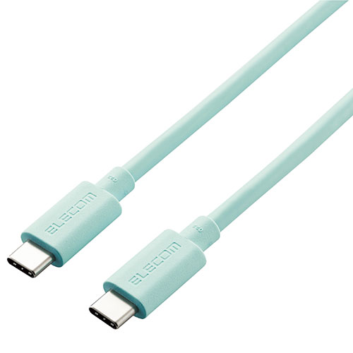 【ポイント5倍 ワンダフルデー 6月1日 0:00～23:59限定】エレコム USB4ケーブル(認証品、USB Type-C(TM) to USB Type-C(TM)) 0.8m グリーン USB4-APCC5P08GN