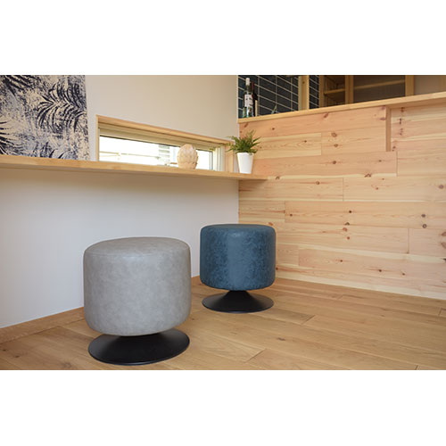 東谷 ラウンドスツール グレー PC-505GY [2]