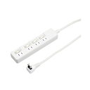【5個セット】 YAZAWA 4個口節電タップ1mホワイトH8S441WHX5(2)
