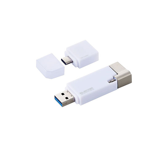 iOS/Android/PC対応 Lightningコネクタ搭載 USB3.2(Gen1)メモリ 256GB ホワイト Appleのライセンス取得製品 MF-LGU3B256GWH