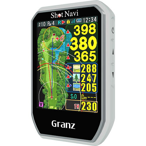 ショットナビ ゴルフ用GPSナビ Granz ホワイト GranzWH