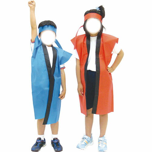 【20個セット】 ARTEC ロングハッピ不織布 黄 J(ハチマキ付) ATC1162X20