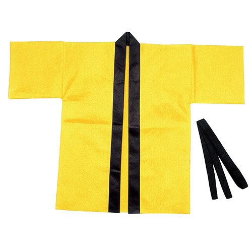 【20個セット】 ARTEC カラー不織布ハッピ 子供用 S 黄 ATC1297X20