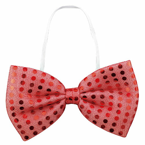 【20個セット】 ARTEC キラキラ蝶ネクタイ 赤 ATC2296X20