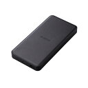 エレコム リン酸鉄モバイルバッテリー/12000mAh/USB Power Delivery/20W出力/USB-A出力1ポート/USB-C入出力1ポート/ブラ...