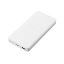 エレコム リン酸鉄モバイルバッテリー/12000mAh/USB Power Delivery/20W出力/USB-A出力1ポート/USB-C入出力1ポート/ホワ...
