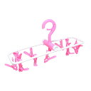 【5個セット】 MCO 洗濯ピンチハンガー 12ピンチ ピンク MBZ-HG06/PKX5