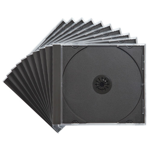 【5個セット(10枚×5)】 サンワサプライ Blu-ray・DVD・CDケース(10枚セット・ブラック) FCD-PN10BKNX5