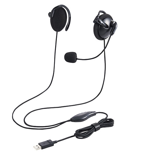 エレコム ヘッドセット 耳掛け 有線 両耳 USB 軽量 黒 HS-EH02UBK エレコム ヘッドセット 耳掛け 有線 両耳 USB 軽量 黒 HS-EH02UBK