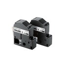 エレコム テプラPRO用互換テープ/白/黒文字/8m/9mm幅/2個パック CTC-KSS9K-2P