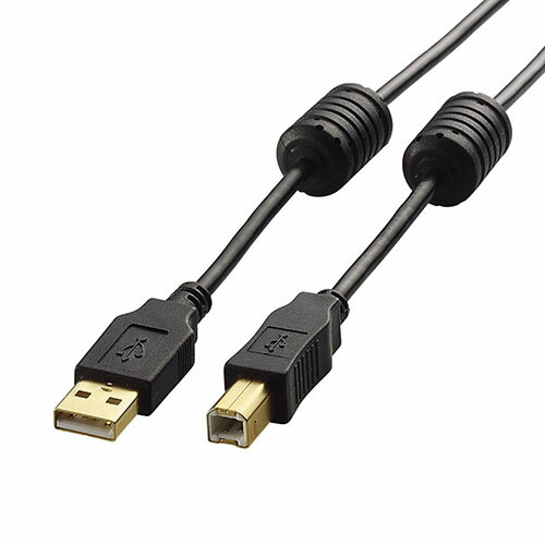 ノイズ・読込みエラーを低減できるフェライトコアを搭載。テレビと外付けHDDを接続し、録画・再生ができるUSB VIDEOケーブル(USB2.0 Standard A-USB2.0 Standard B)。ノイズ・読込みエラーを低減できるフェライトコアを搭載。テレビと外付けHDDを接続し、録画・再生ができるUSB VIDEOケーブル(USB2.0 Standard A-USB2.0 Standard B)。 ●テレビと外付けHDDを接続し、テレビ番組の録画・再生ができるUSB VIDEOケーブルです。 ●USB2.0の規格である「Certified Hi-Speed USB(USB2.0)」の正規認証品です。 ●テレビとHDDの接続に特化した仕様のUSBケーブルです。 ●周辺機器からの高周波ノイズ、HDDの読込エラーを低減できるフェライトコアを搭載しています。 ●線材に2重のシールドを施しています。フェライトコアとの組み合わせでさらに外部ノイズに強い仕様です。 ●サビに強く経年劣化・信号劣化を防ぐ金メッキコネクタを採用しています。 ●ケーブルの長さは2mです。長さにゆとりがあるため、テレビの裏でも、ラックの中でも好みの場所に配線可能です。 ●※USB1.1搭載機器でも使用可能です。 ●コネクタ形状:USB(A)オス - USB(B)オス ●対応機種:USB(Aタイプ)端子を持つTV、パソコン及びUSB(Bタイプ)端子を持つHDD等 ●ケーブル長:2.0m ●規格:USB2.0規格(HI-SPEEDモード)認証 ●対応転送速度:480Mbps ●プラグメッキ仕様:金メッキピンコネクタ ●ツイストペアケーブル(通信線):○ ●カラー:ブラック ●環境配慮事項:EU RoHS指令準拠(10物質) ●フェライトコア:○ ●シールド方法:2重シールドノイズ・読込みエラーを低減できるフェライトコアを搭載。テレビと外付けHDDを接続し、録画・再生ができるUSB VIDEOケーブル(USB2.0 Standard A-USB2.0 Standard B)。