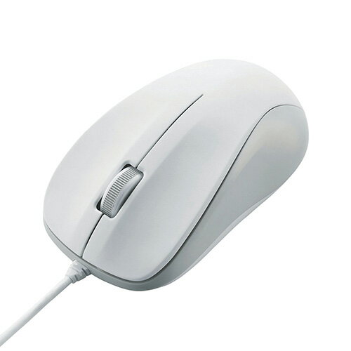 エレコム 法人向けマウス/USB光学式有線マウス/3ボタン/Mサイズ/EU RoHS指令準拠/ホワイト M-K6URWH/RS