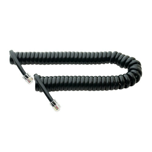 MCO 受話器用カールコード 0.3m クロス結線 黒 DC-J403/BK MCO 受話器用カールコード 0.3m クロス結線 黒 DC-J403/BK