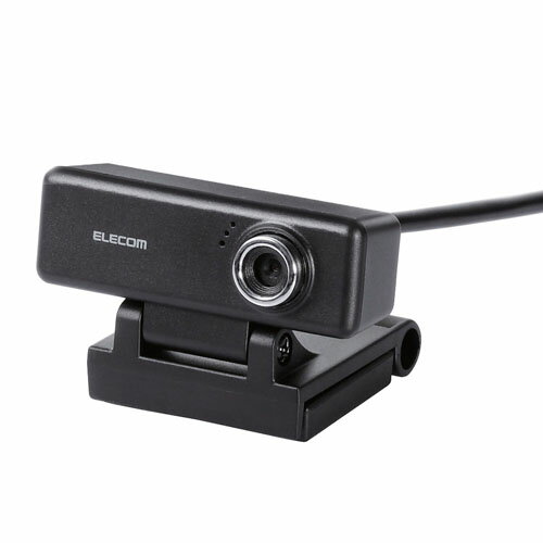 エレコム PCカメラ 200万画素 マイク内蔵 高精細ガラスレンズ ブラック UCAM-C520FBBK