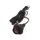 YAZAWA コード付ソケットホルダー付ソケット Y02SCH262BK(3)