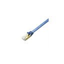 LANケーブル CAT7 爪折れ防止 フラット 0.5m ブルーメタリック(LD-TWSFT/BM05) メーカー品[メール便対象商品]