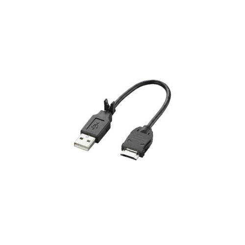 エレコム 携帯電話用USBデータ転送・充電ケーブル FOMA/ソフトバンク(3G) 0.2m ブラック MPA-BTCFUSB/BK