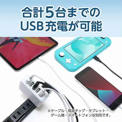 MCO USB-ACアダプタ 2.4A 自動出力制御 ホワイト IPA-60U2/WH