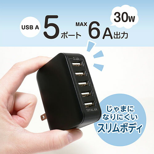 MCO USB-ACアダプタ 2.4A 自動出力制御 ホワイト IPA-60U2/WH
